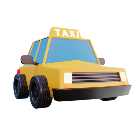 Taxi  3D Icon