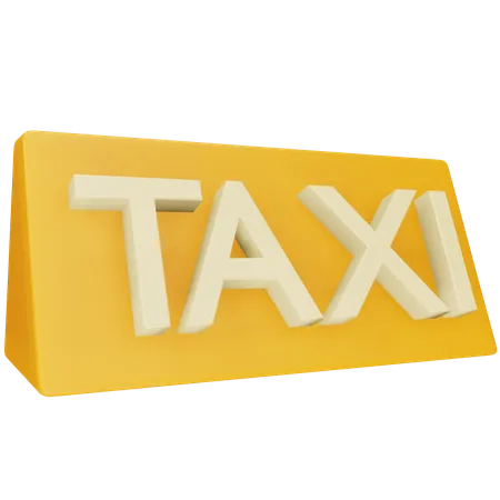 Taxi  3D Icon