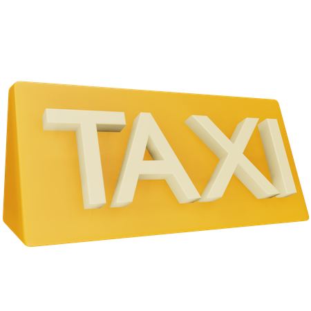 Taxi  3D Icon