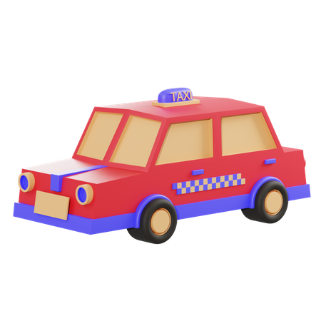 Taxi  3D Illustration