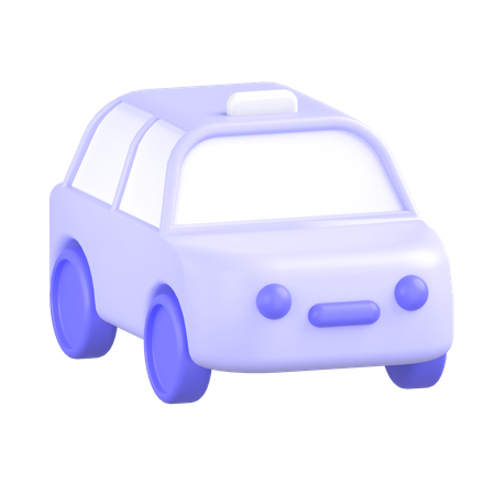 택시  3D Icon