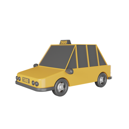 Táxi  3D Illustration