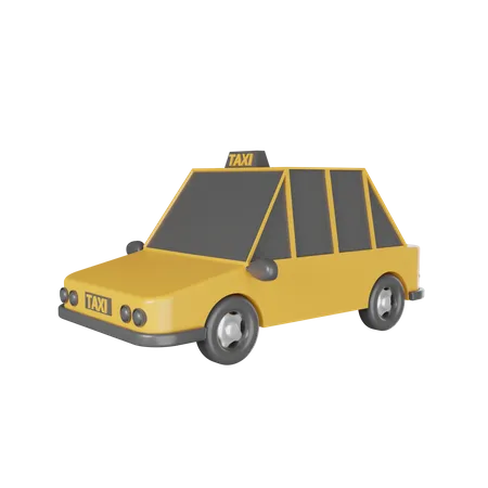 Táxi  3D Illustration
