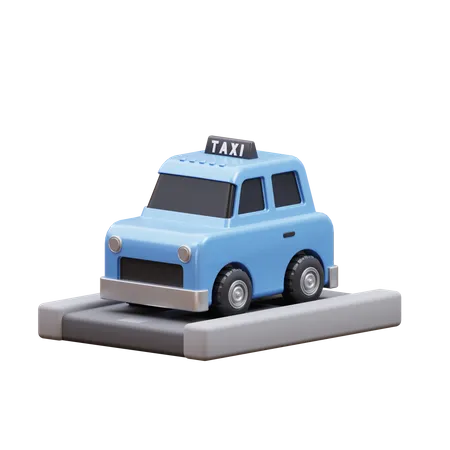 Taxi 3 D Illustration 3D Icon
