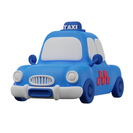 Taxi Car 3 D Render Icon 3D Icon