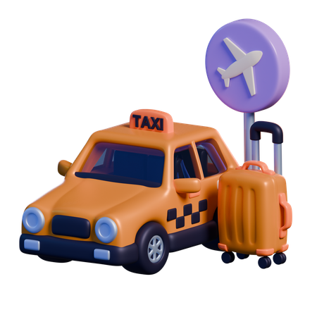 Taxi aéroport  3D Icon