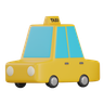 taxi cab 3d logo