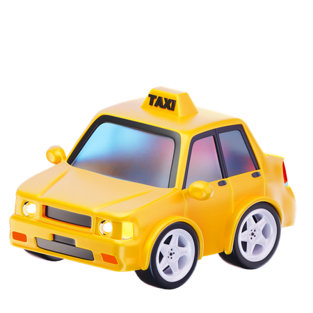 タクシーの車  3D Icon
