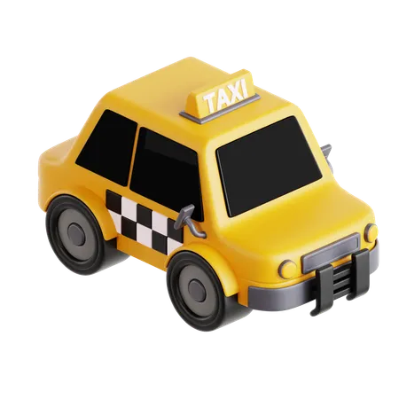 Taxi Car  3D Icon