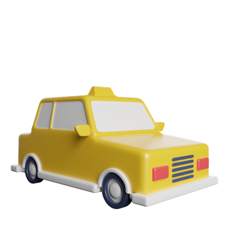 Taxi Car  3D Icon