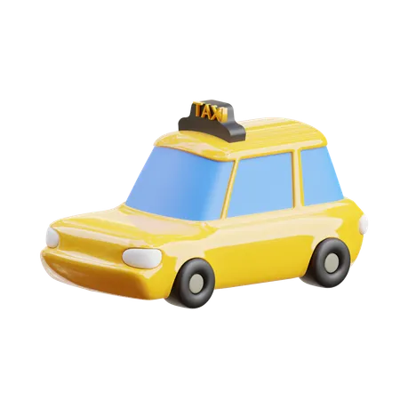 Taxi Car  3D Icon