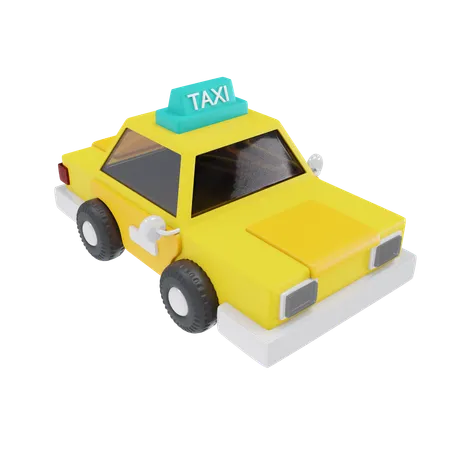 Taxi Car  3D Icon