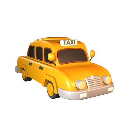 Taxi Car  3D Icon