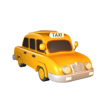 Taxi Car  3D Icon