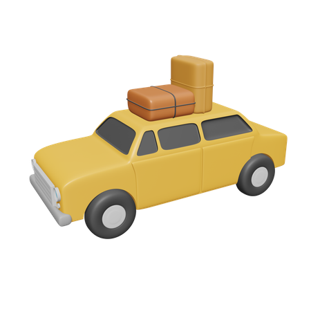 Taxi Car  3D Icon