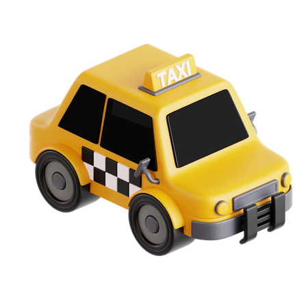 Taxi Car  3D Icon