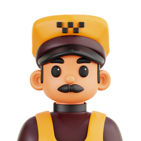 Taxi Driver  3D Icon
