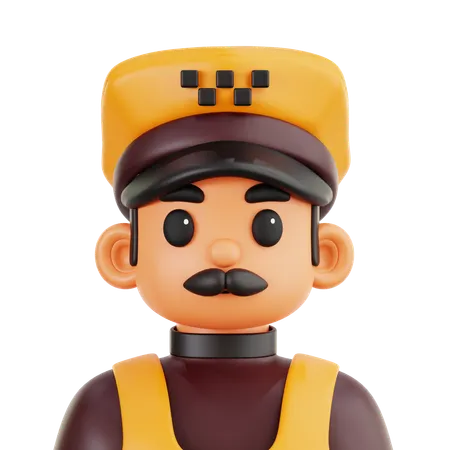 Taxi Driver  3D Icon