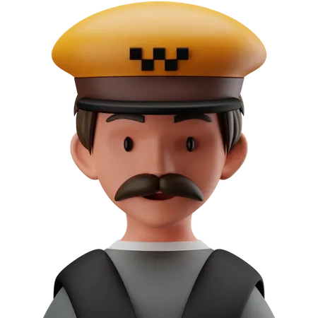 Taxi Driver  3D Icon