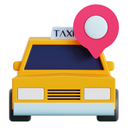 タクシーの場所  3D Icon