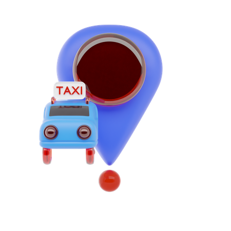 Taxi Location  3D Icon