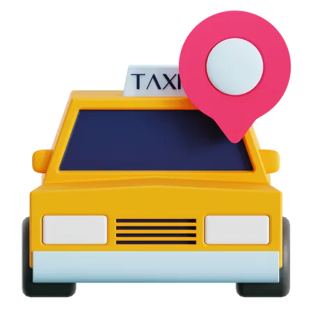 Taxi Location  3D Icon