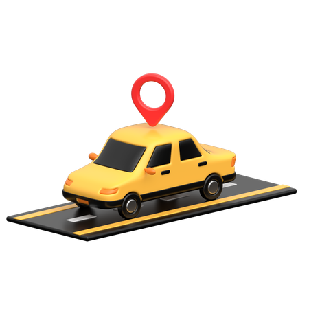 Taxi Location  3D Icon