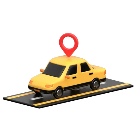 Taxi Location  3D Icon