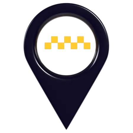 Taxi Location  3D Illustration