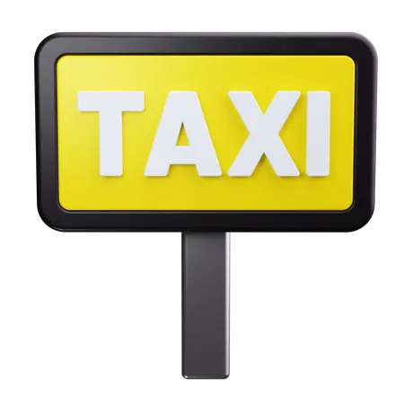 Taxi Parking  3D Icon