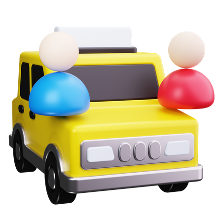 Taxi Passenger  3D Icon