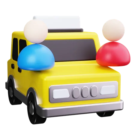 Taxi Passenger  3D Icon