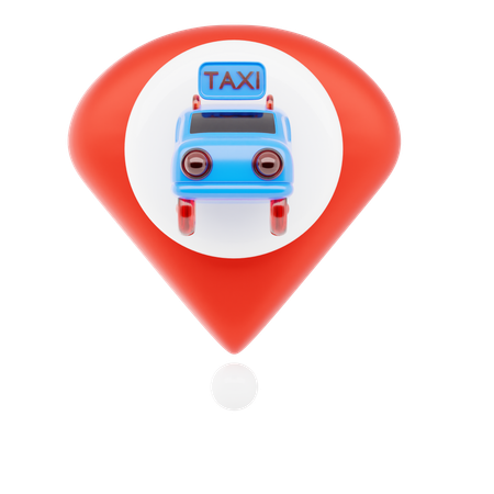 Taxi Pin  3D Icon