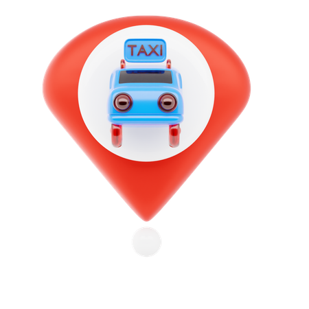 Taxi Pin  3D Icon