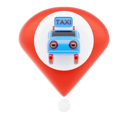 Taxi Pin  3D Icon