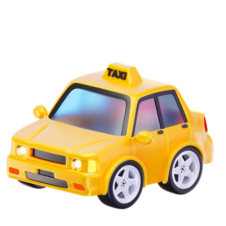 Voiture de taxi  3D Icon