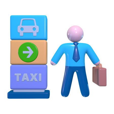 Taxistand  3D Icon