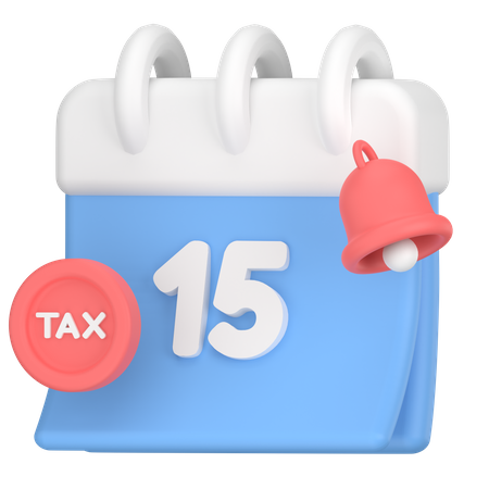 Taxpaying calendar  3D Icon