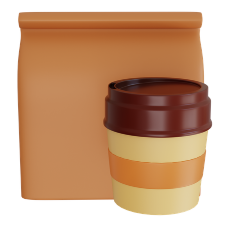 Taza contenedor de comida  3D Icon