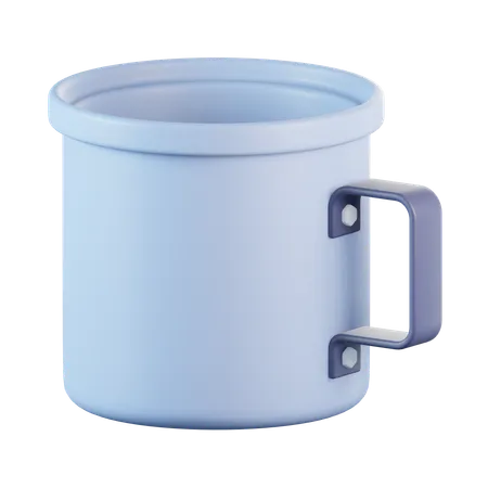 Taza del acero  3D Icon