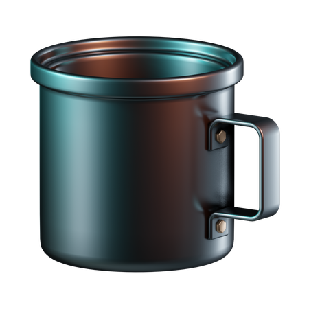 Taza del acero  3D Icon