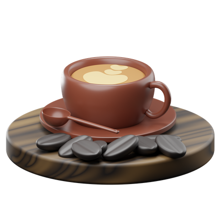 Taza de cafe  3D Illustration