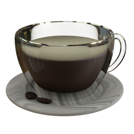 Cafe en vaso  3D Icon