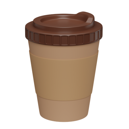 Taza de cafe frio  3D Icon