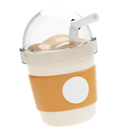 Taza de cafe helado  3D Icon