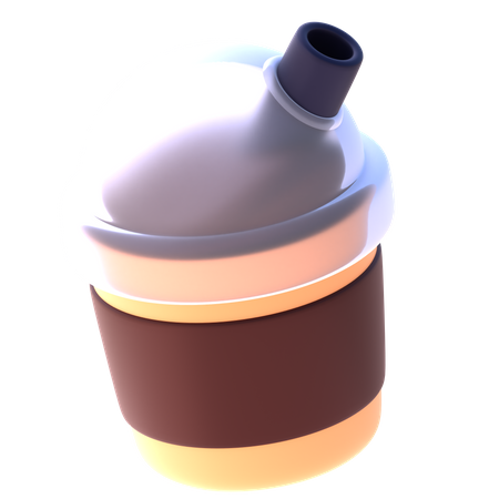 Taza de cafe helado  3D Icon