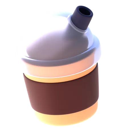 Taza de cafe helado  3D Icon