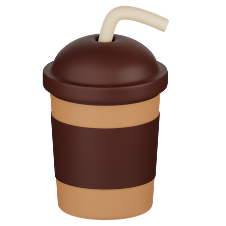 Taza de cafe helado  3D Icon