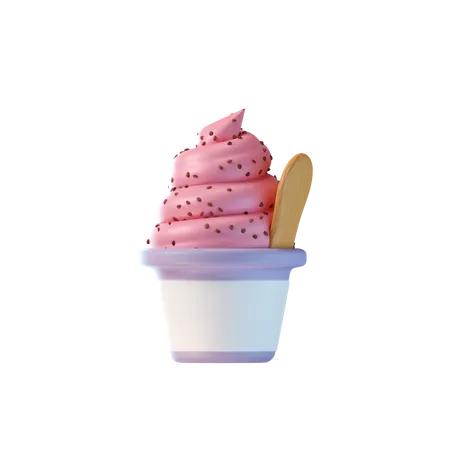 Copa de helado  3D Icon