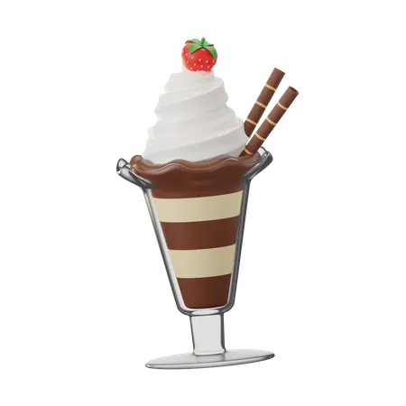 Taza de helado  3D Icon